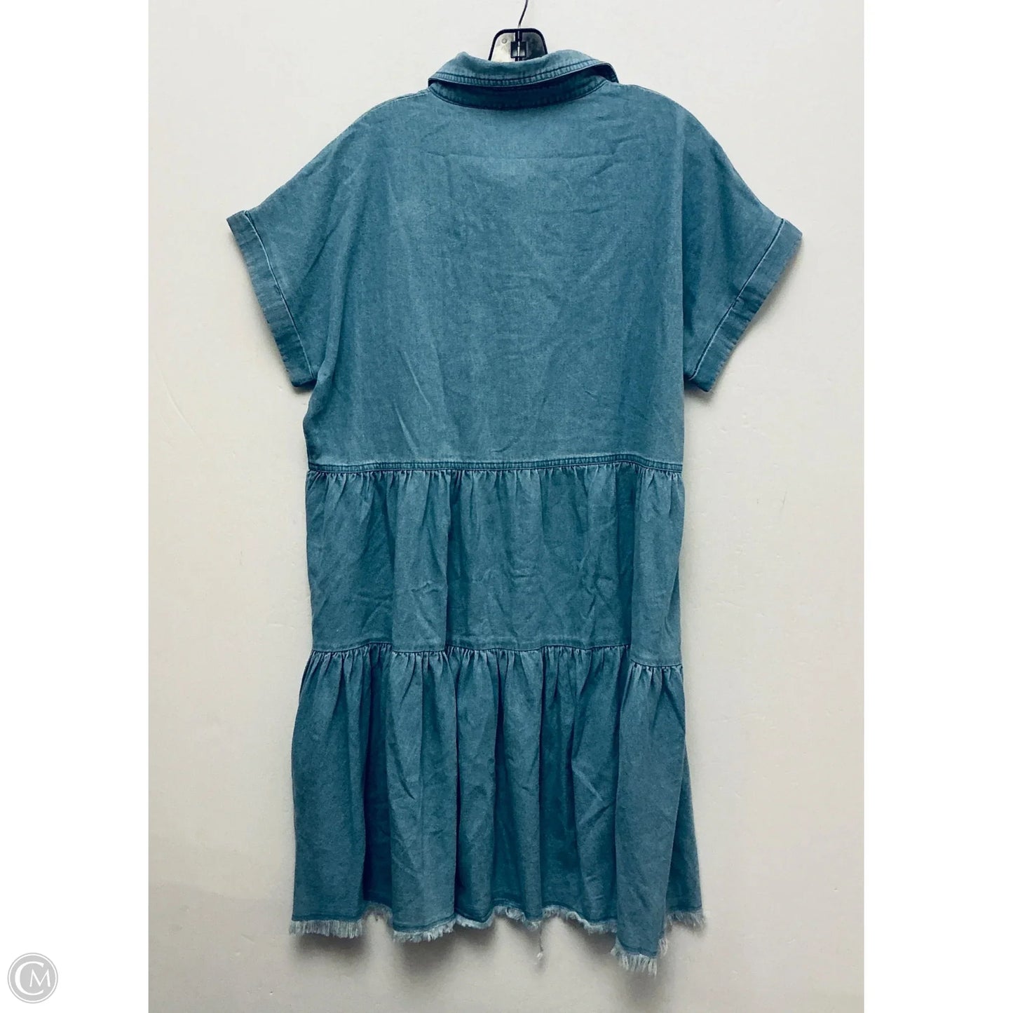 Dress Casual Maxi By Chicsoul In Blue Denim, Size: 1x