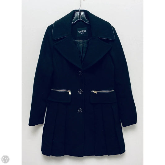Coat Peacoat By Guess In Black, Size: M