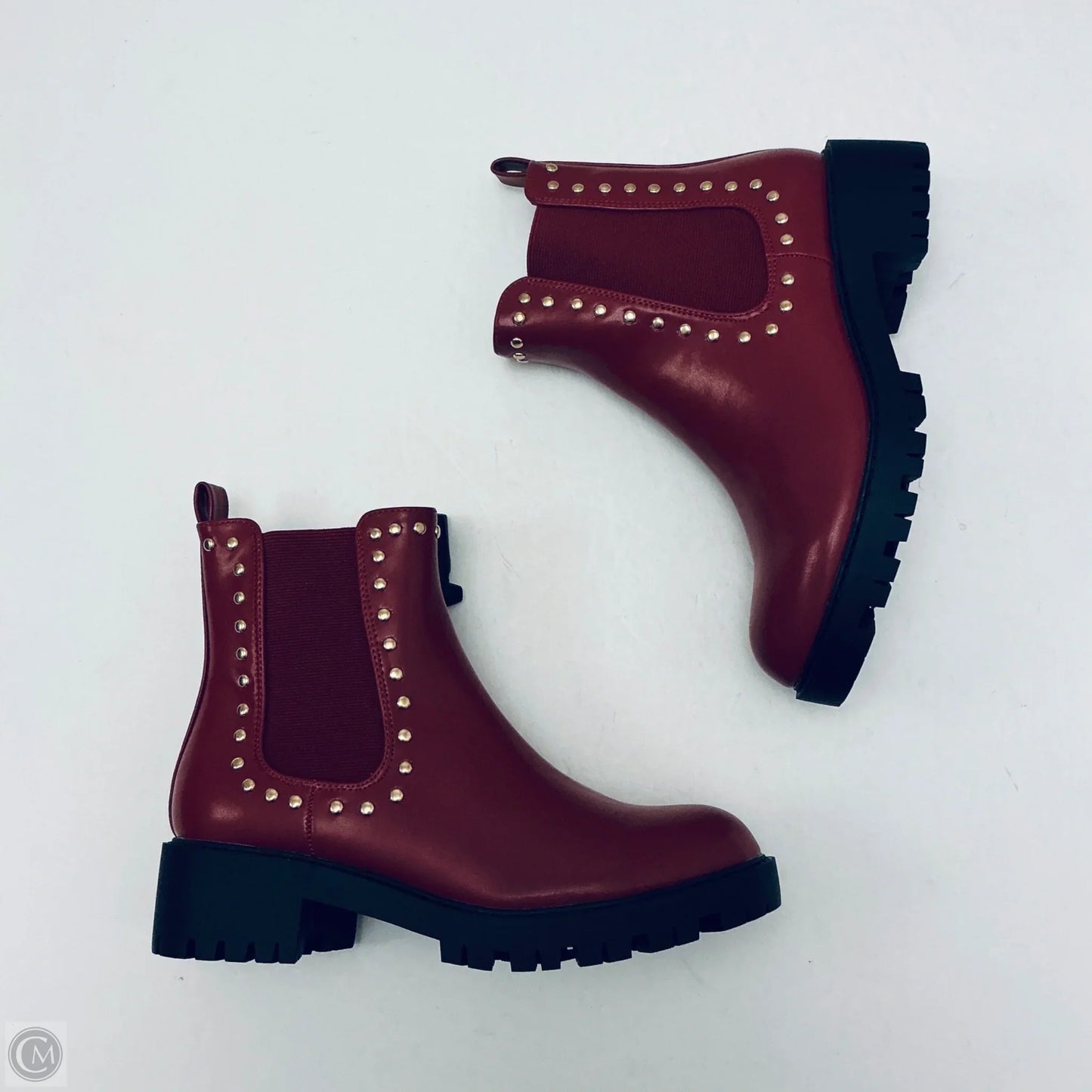 Boots Ankle Flats By Cme In Red, Size: 7