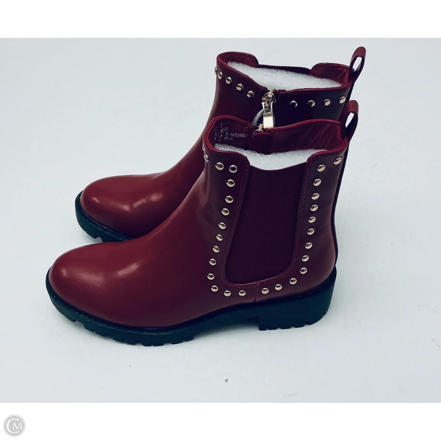 Boots Ankle Flats By Cme In Red, Size: 7