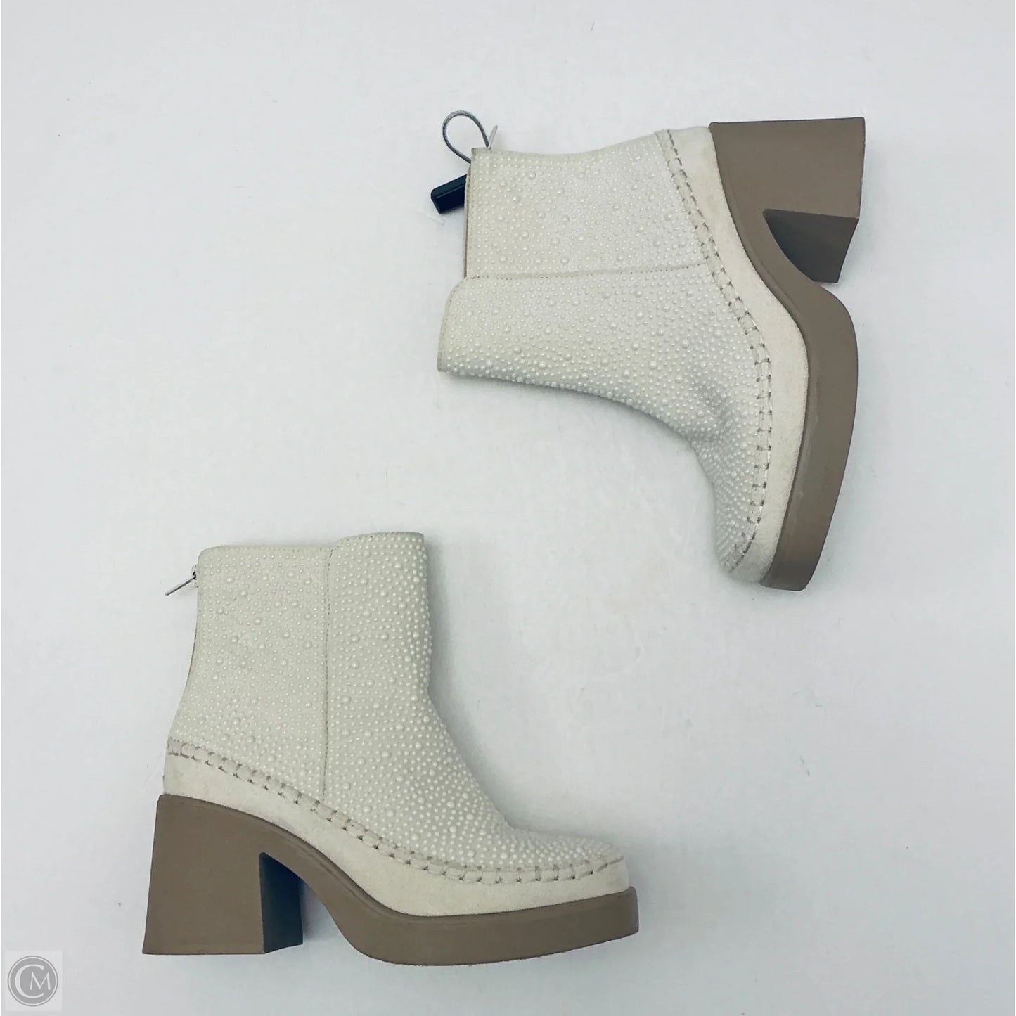 Boots Ankle Heels By Pierre Dumas In Cream, Size: 7