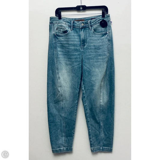 Jeans Wide Leg By Judy Blue In Blue Denim, Size: 8