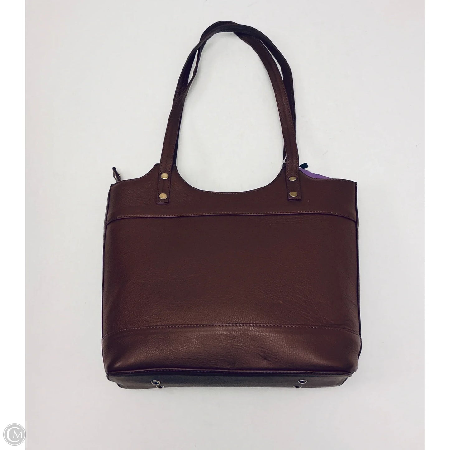 Handbag Leather By Cmc, Size: Medium