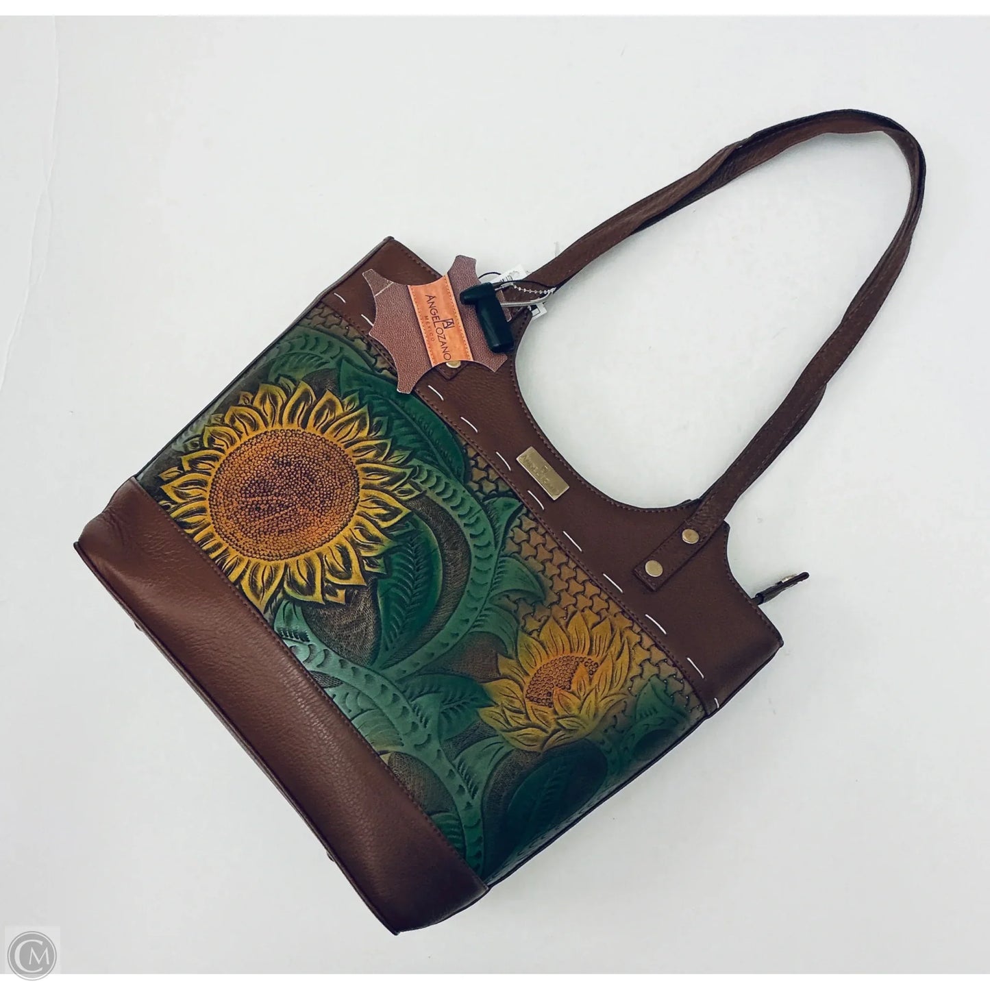 Handbag Leather By Cmc, Size: Medium