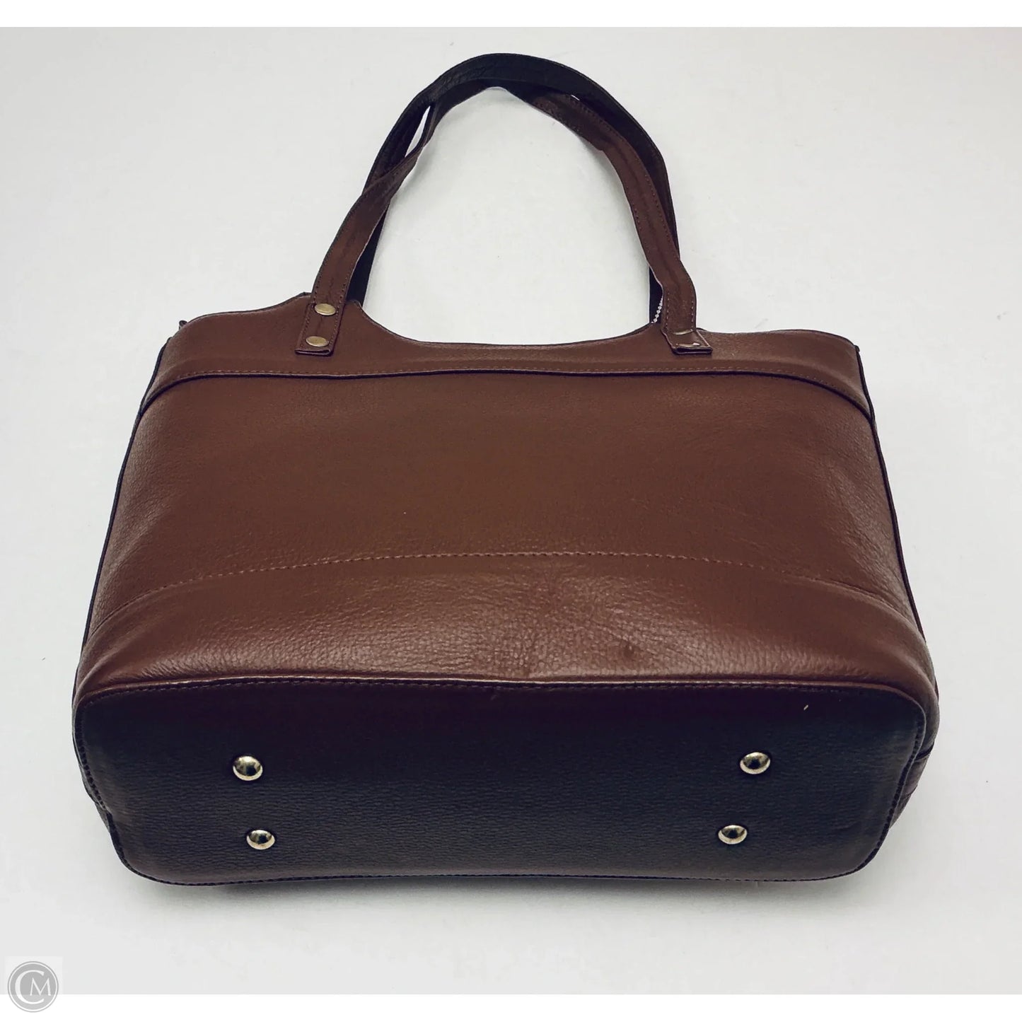 Handbag Leather By Cmc, Size: Medium