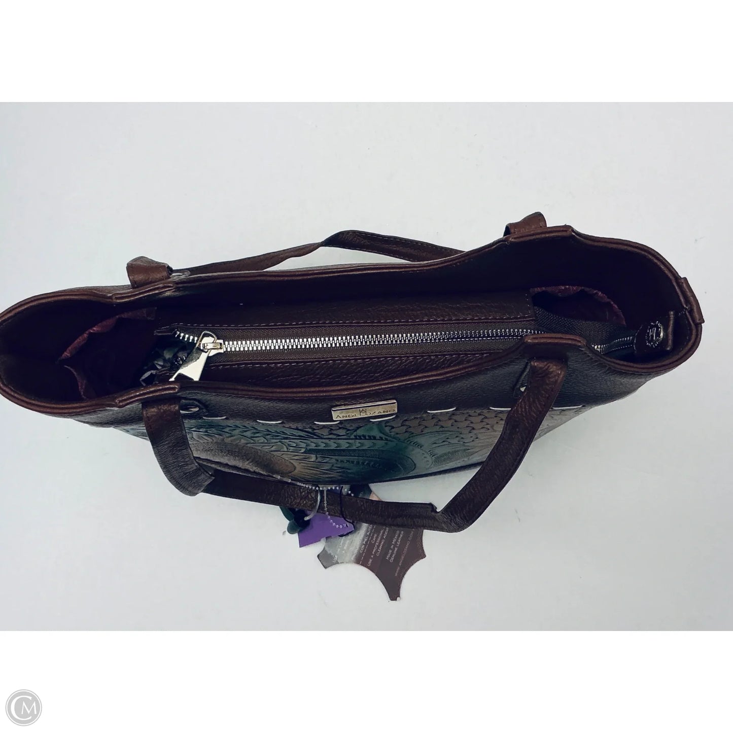 Handbag Leather By Cmc, Size: Medium