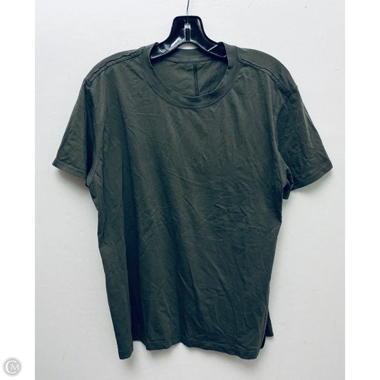 Athletic Top Short Sleeve By Lululemon In Green, Size: M