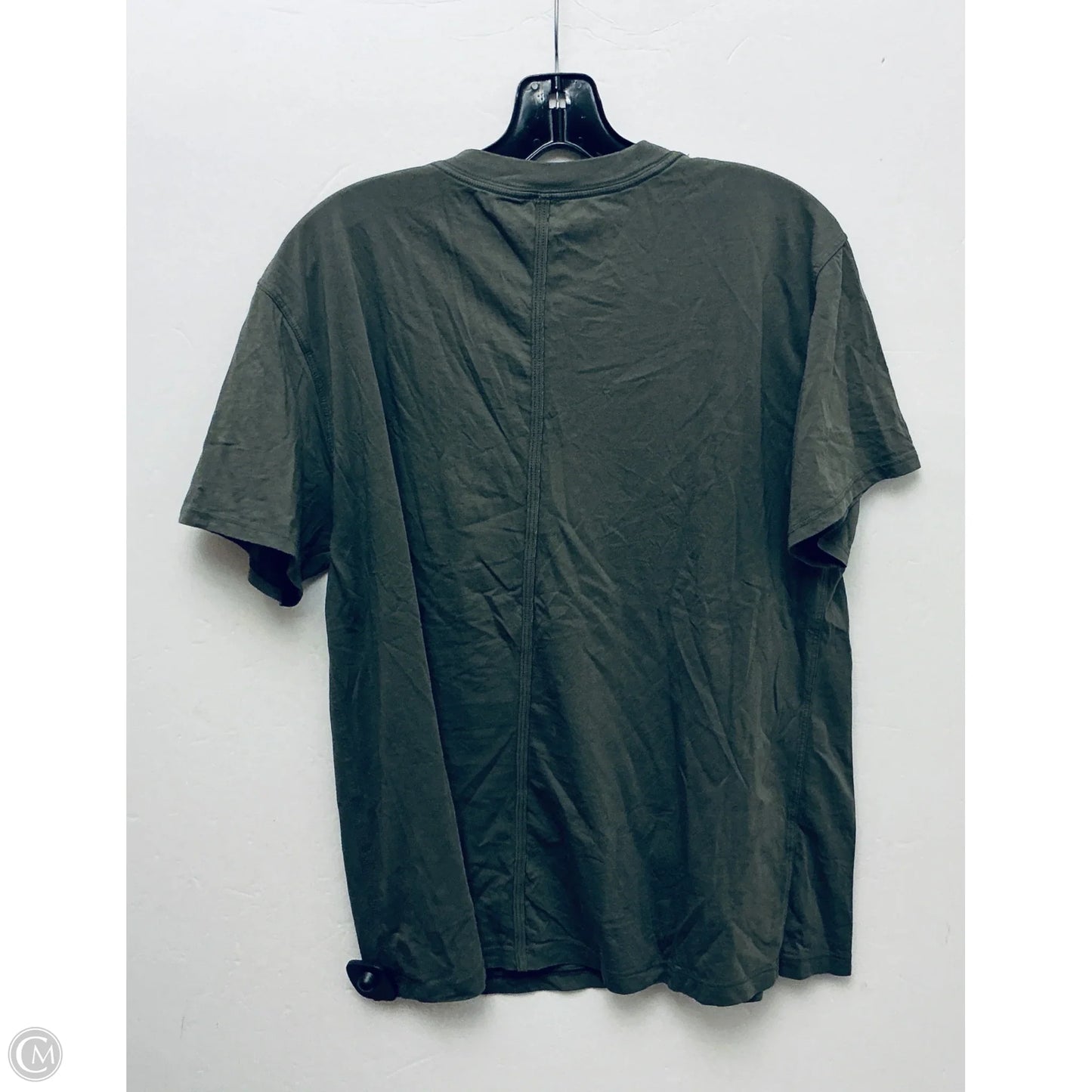 Athletic Top Short Sleeve By Lululemon In Green, Size: M