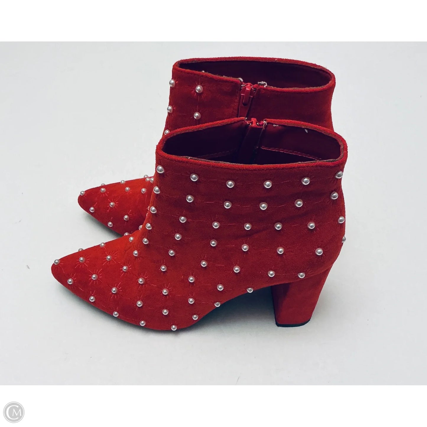 Boots Ankle Heels By Pierre Dumas In Red, Size: 10