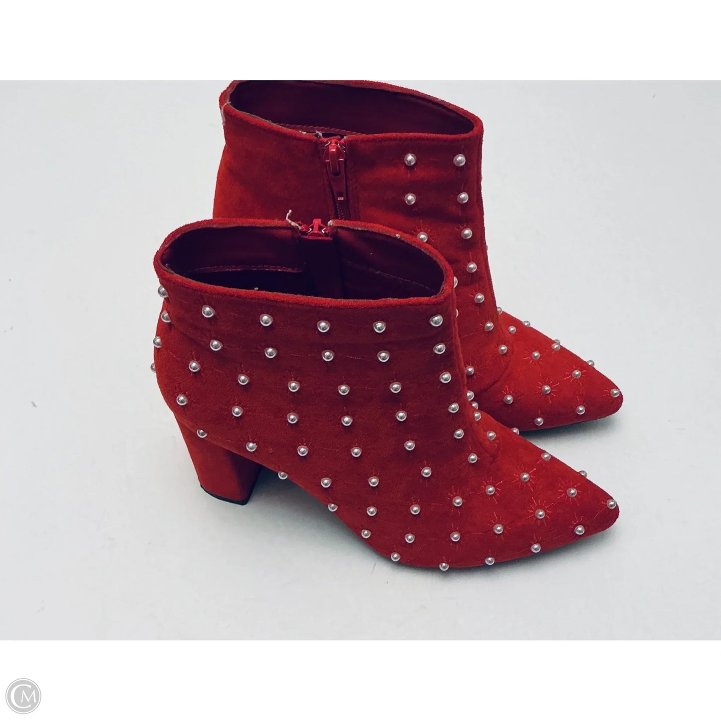Boots Ankle Heels By Pierre Dumas In Red, Size: 10