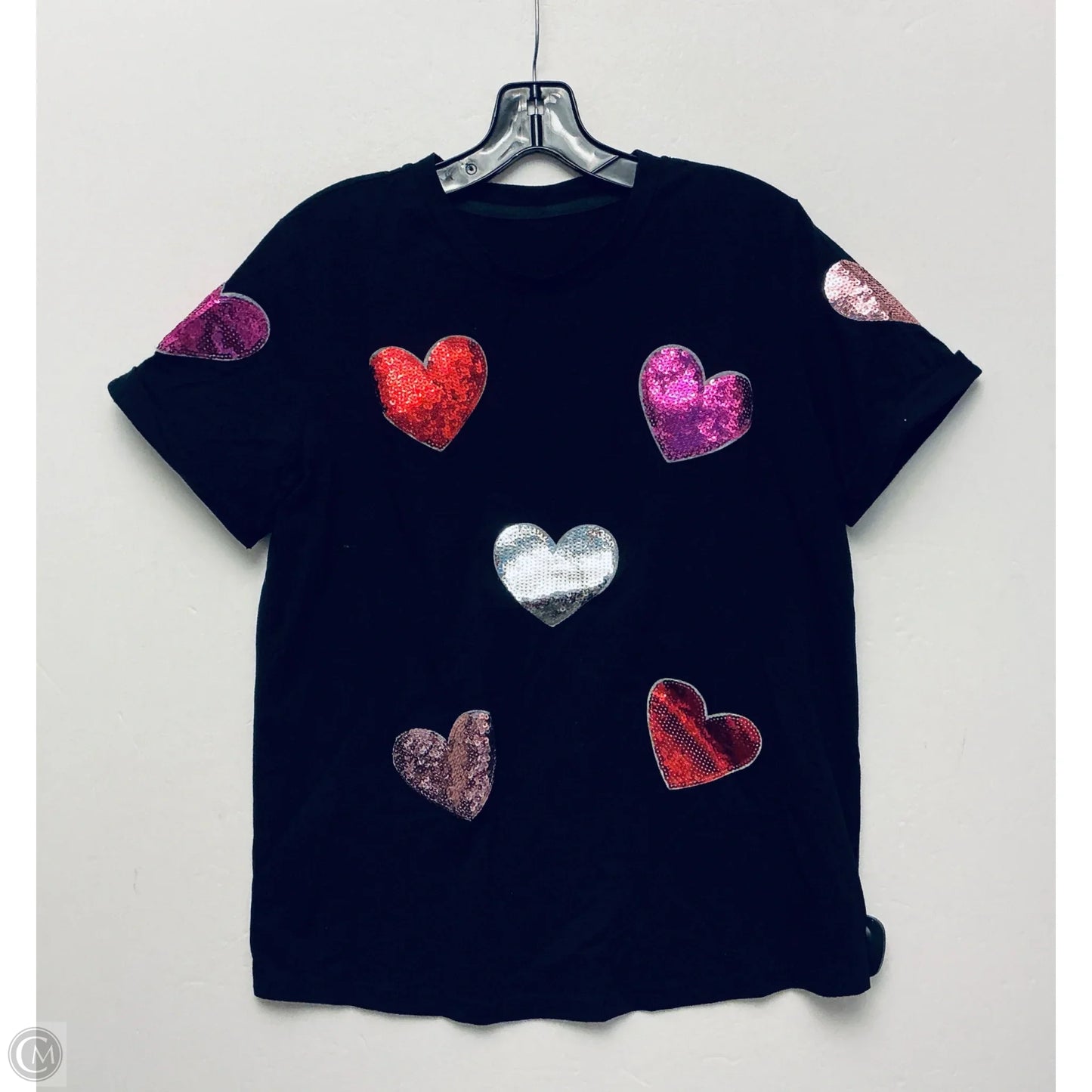 Top Short Sleeve Basic By Cmc In Black, Size: M