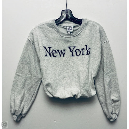 Sweatshirt Crewneck By Cme In Grey, Size: M