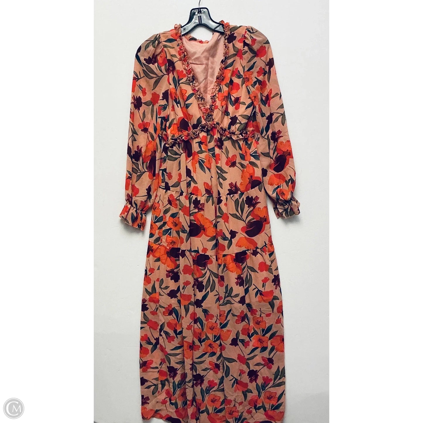 Dress Casual Maxi By Cme In Floral Print, Size: S