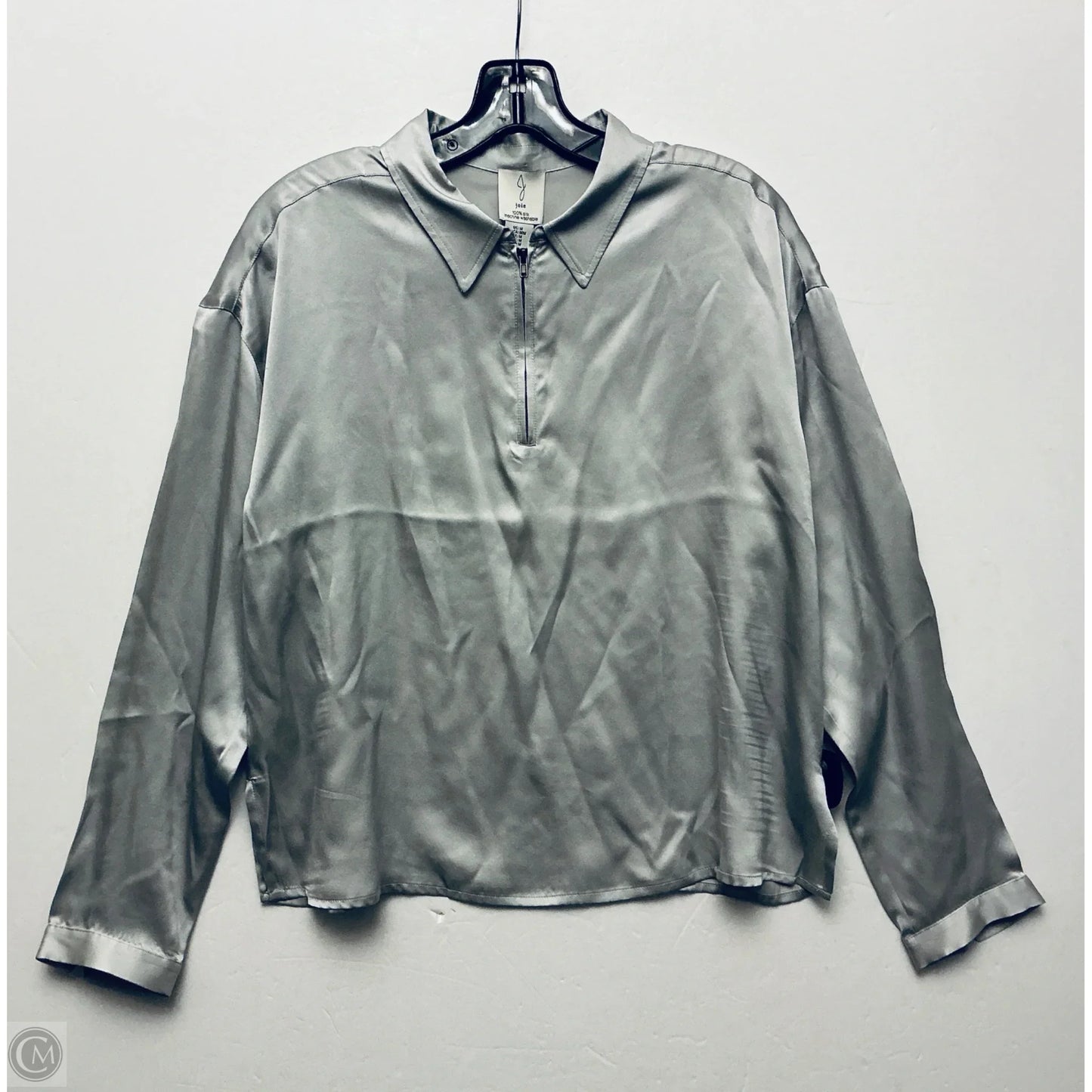 Top Long Sleeve By Joie In Grey, Size: M