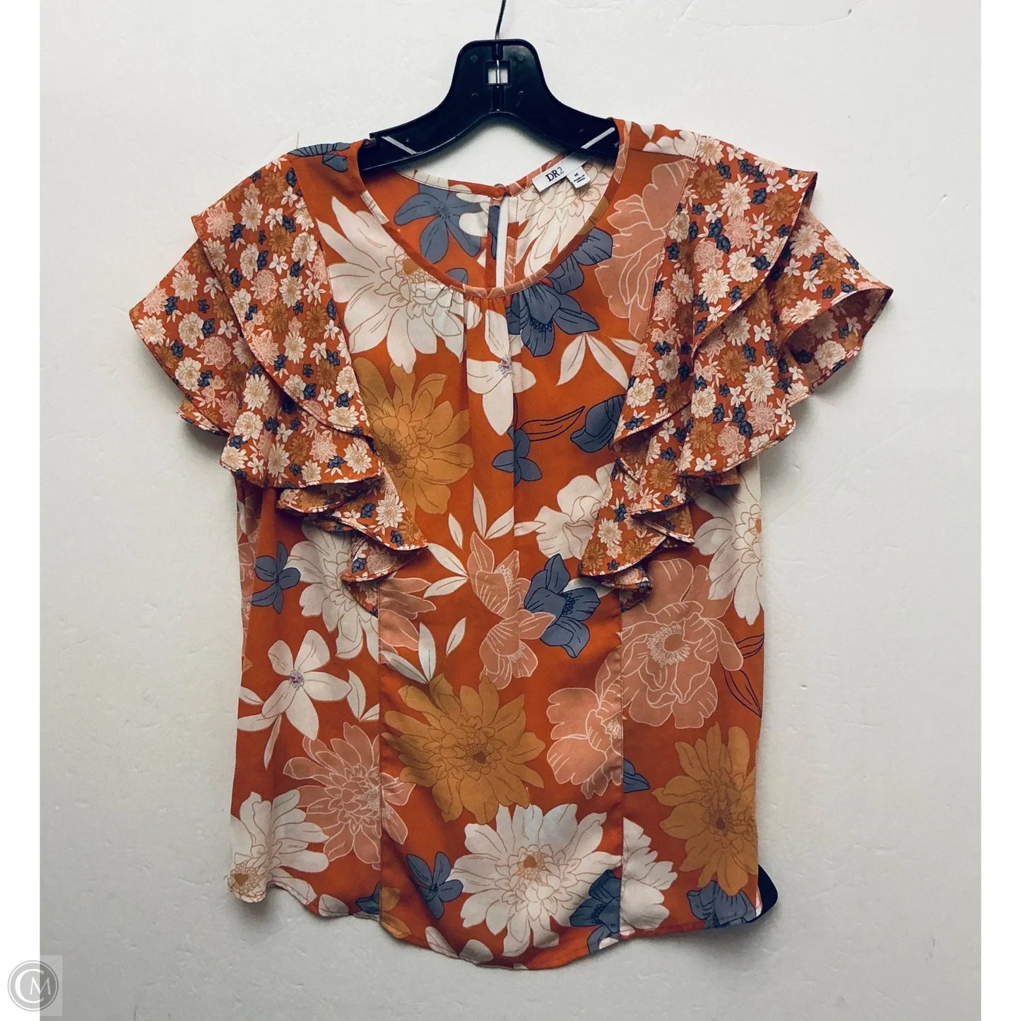 Top Short Sleeve By Dr2 In Orange, Size: M