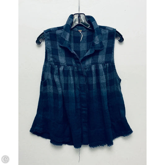 Top Sleeveless By Free People In Navy, Size: S