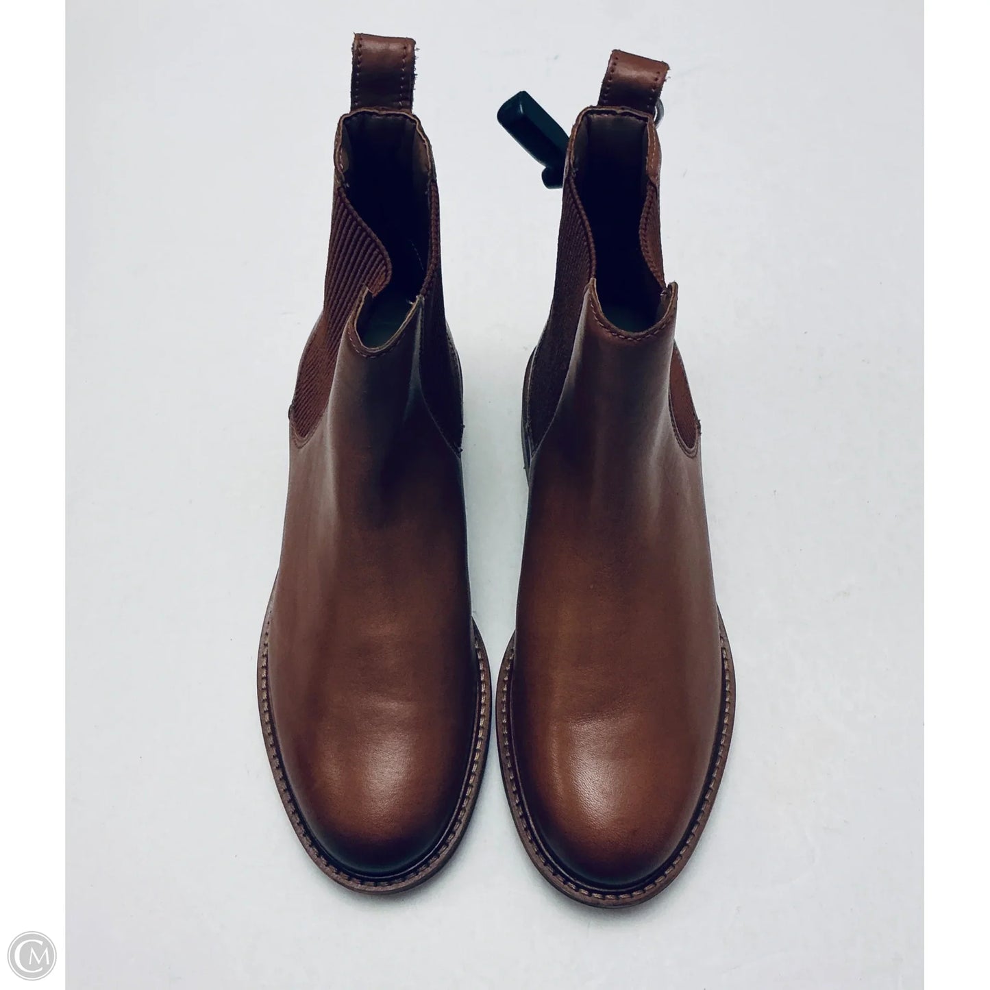 Boots Ankle Flats By Clarks In Brown, Size: 7