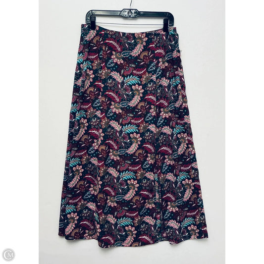 Skirt Midi By Loft In Multi-colored, Size: M