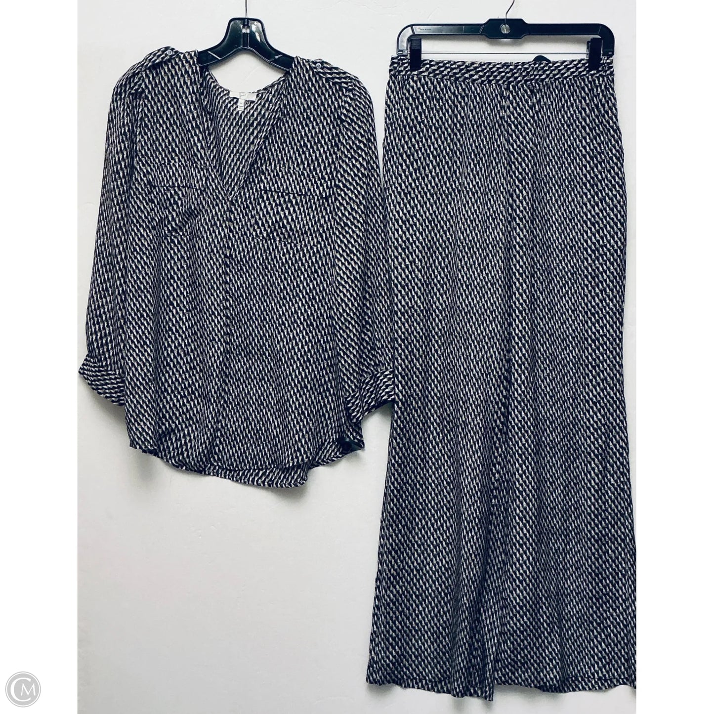 Pants Set 2pc By Joie In Geometric Pattern, Size: M