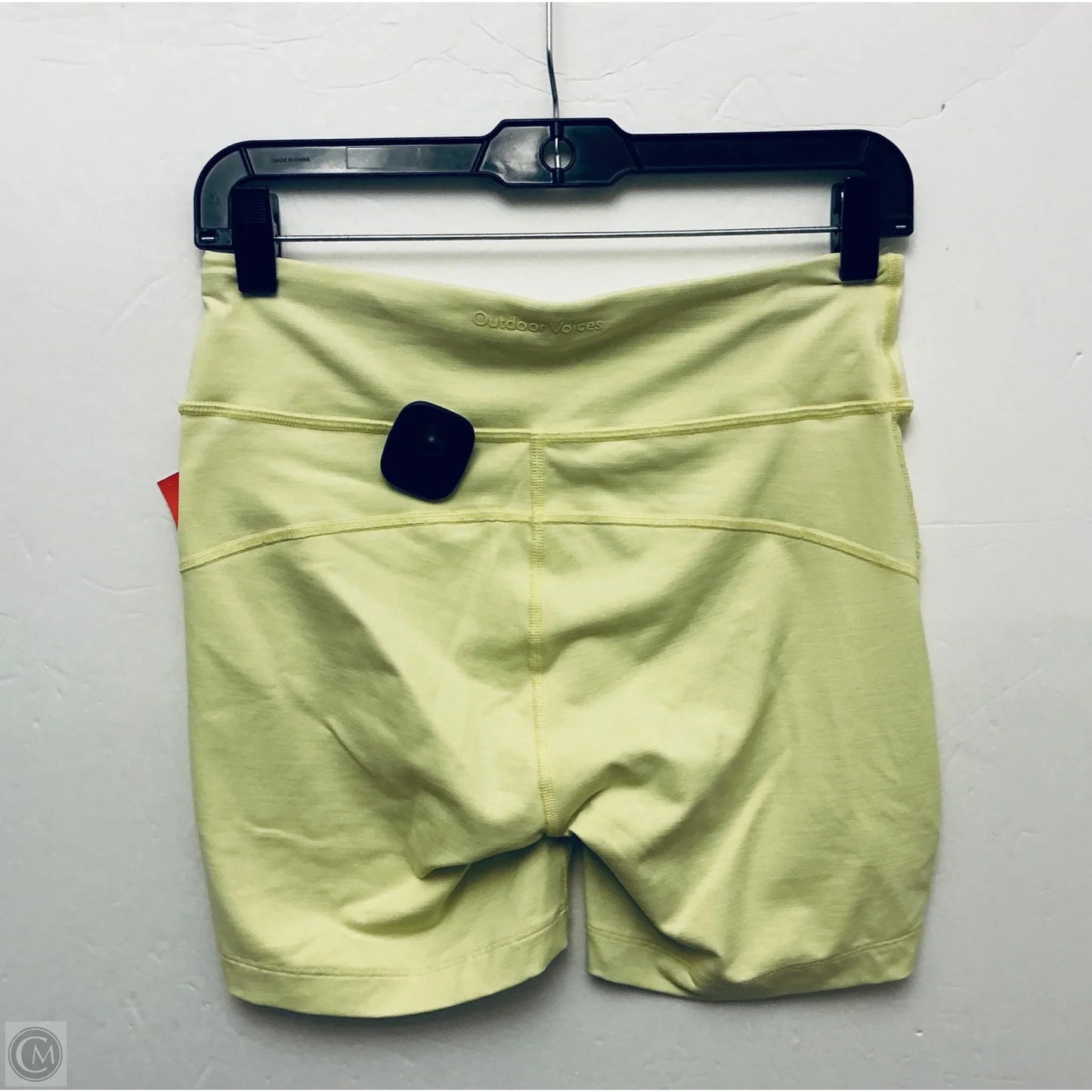 Athletic Shorts By Outdoor Voices In Yellow, Size: M
