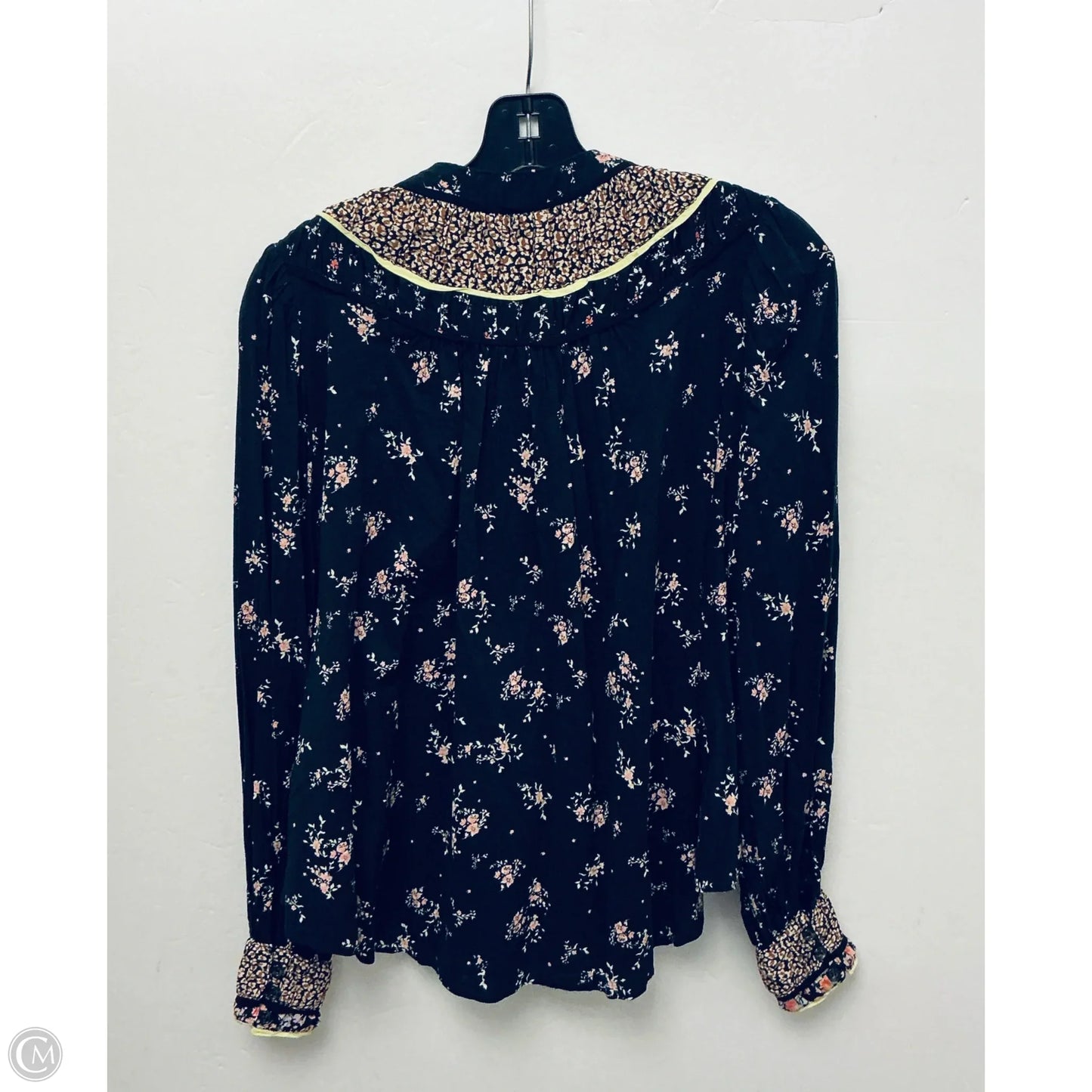 Top Long Sleeve By Free People In Floral Print, Size: S