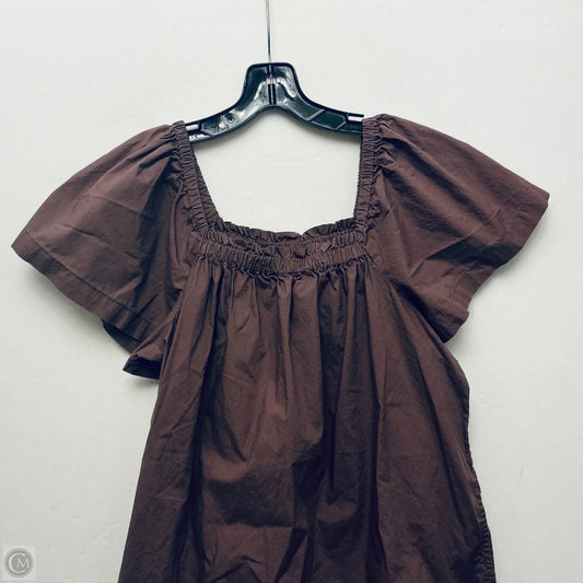 Dress Casual Short By Gap In Brown, Size: M