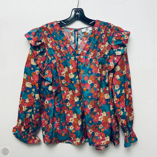 Top Long Sleeve By Entro In Multi-colored, Size: S