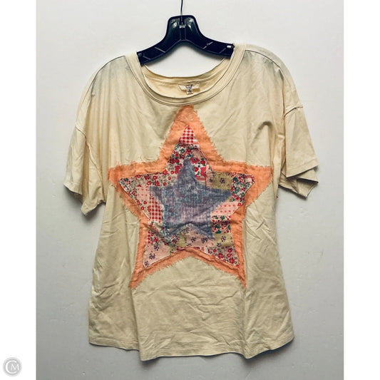Top Short Sleeve By Easel In Multi-colored, Size: S