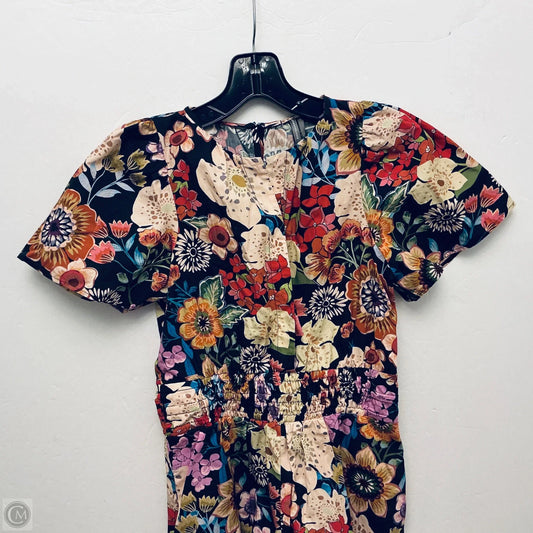 Romper By Anthropologie In Floral Print, Size: Xs