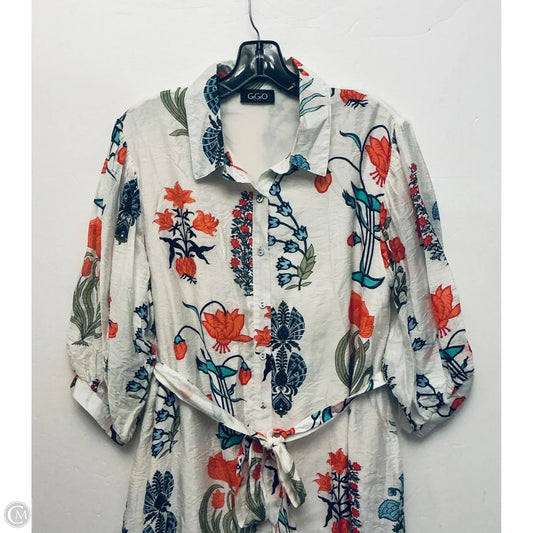 Dress Casual Maxi By Gigio In Floral Print, Size: L