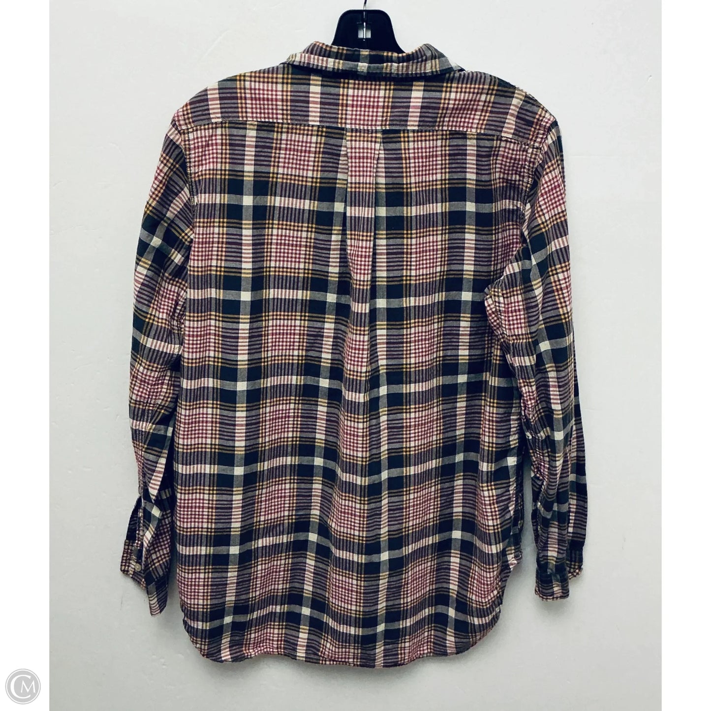 Top Long Sleeve By Denim & Supply By Ralph Lauren In Plaid Pattern, Size: M
