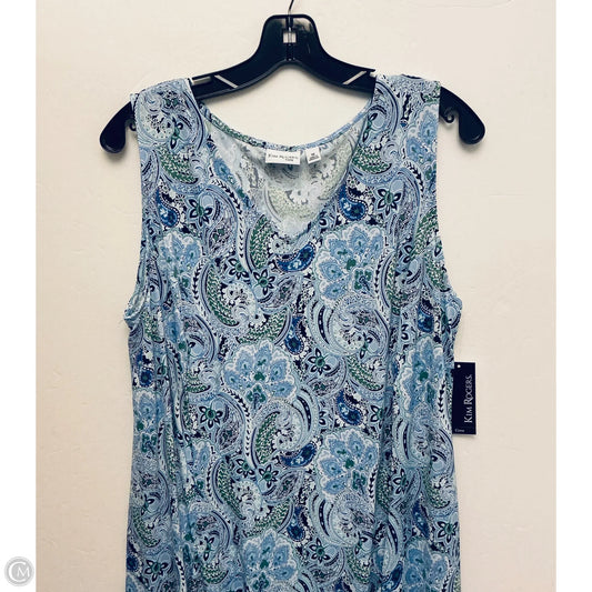 Dress Casual Short By Kim Rogers In Blue, Size: 1x