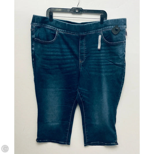 Capris By Lane Bryant In Blue Denim, Size: 24