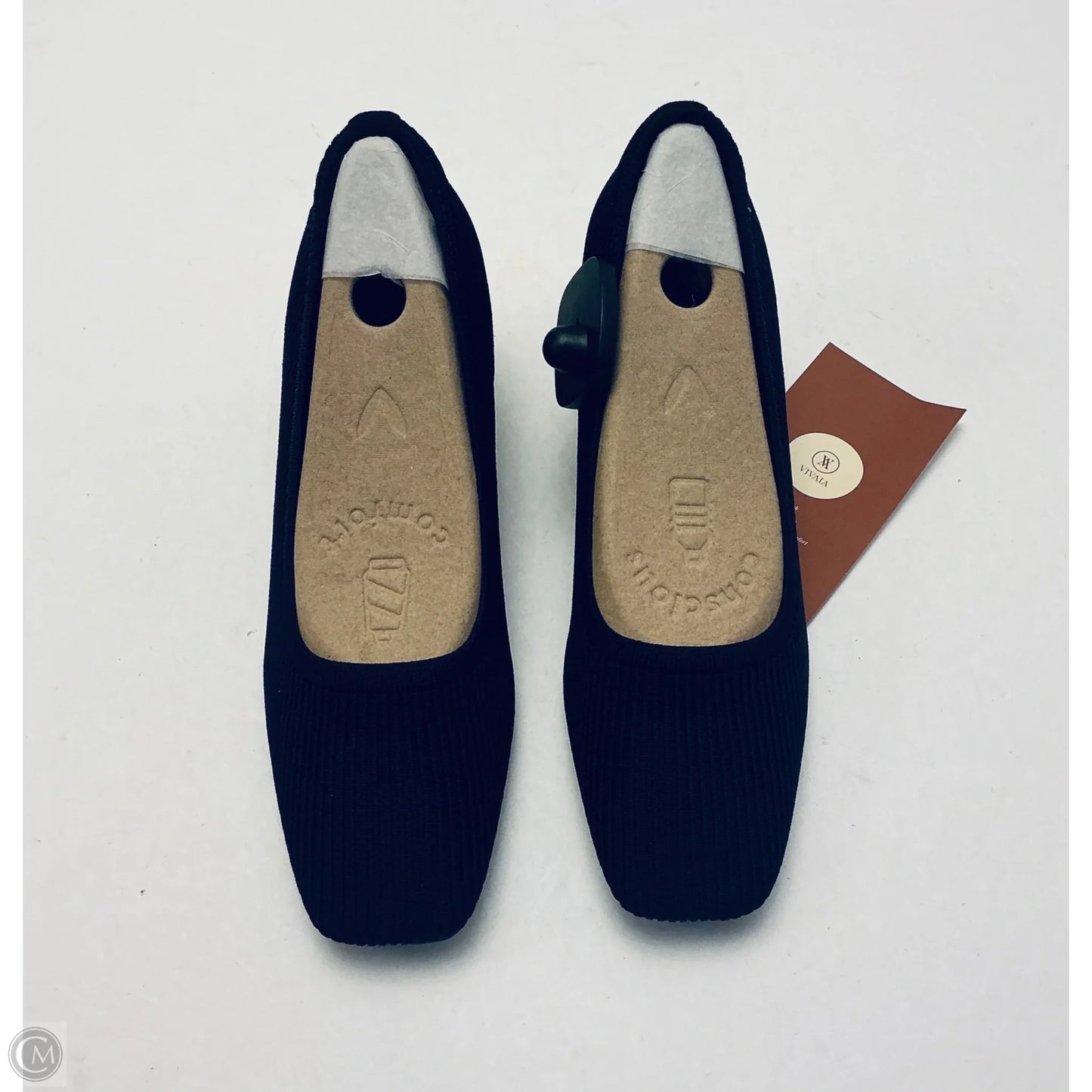 Shoes Heels Wedge By Vivaia In Navy, Size: 9