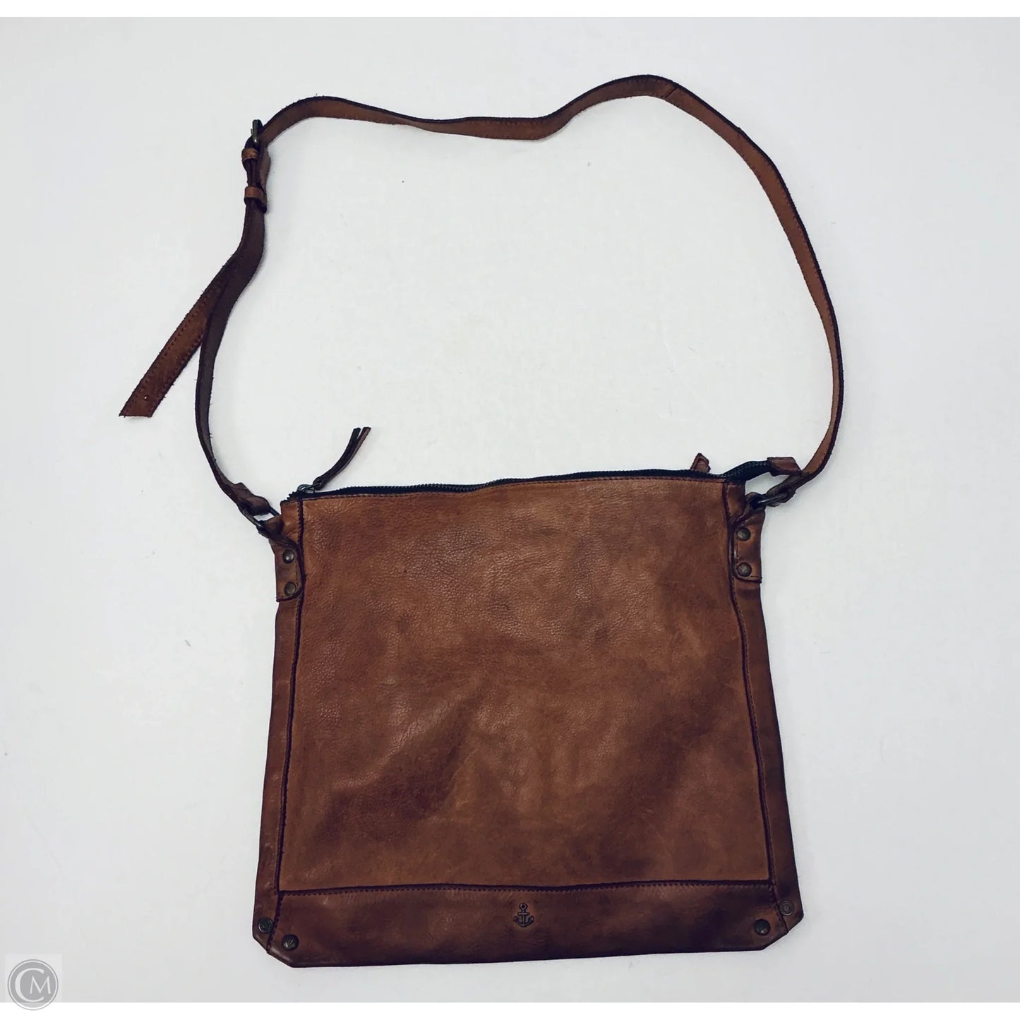Crossbody Leather By Harbor Bay, Size: Medium
