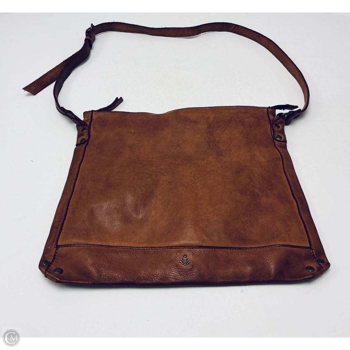 Crossbody Leather By Harbor Bay, Size: Medium