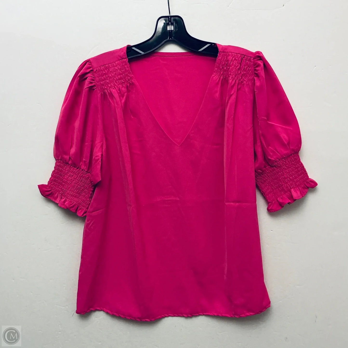 Top Short Sleeve By Cme In Pink, Size: S