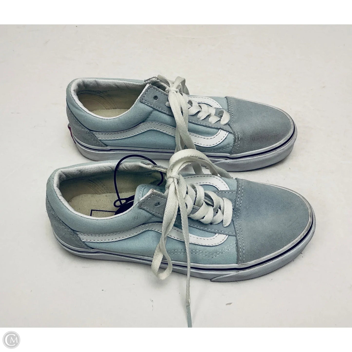 Shoes Flats By Vans In Blue, Size: 6