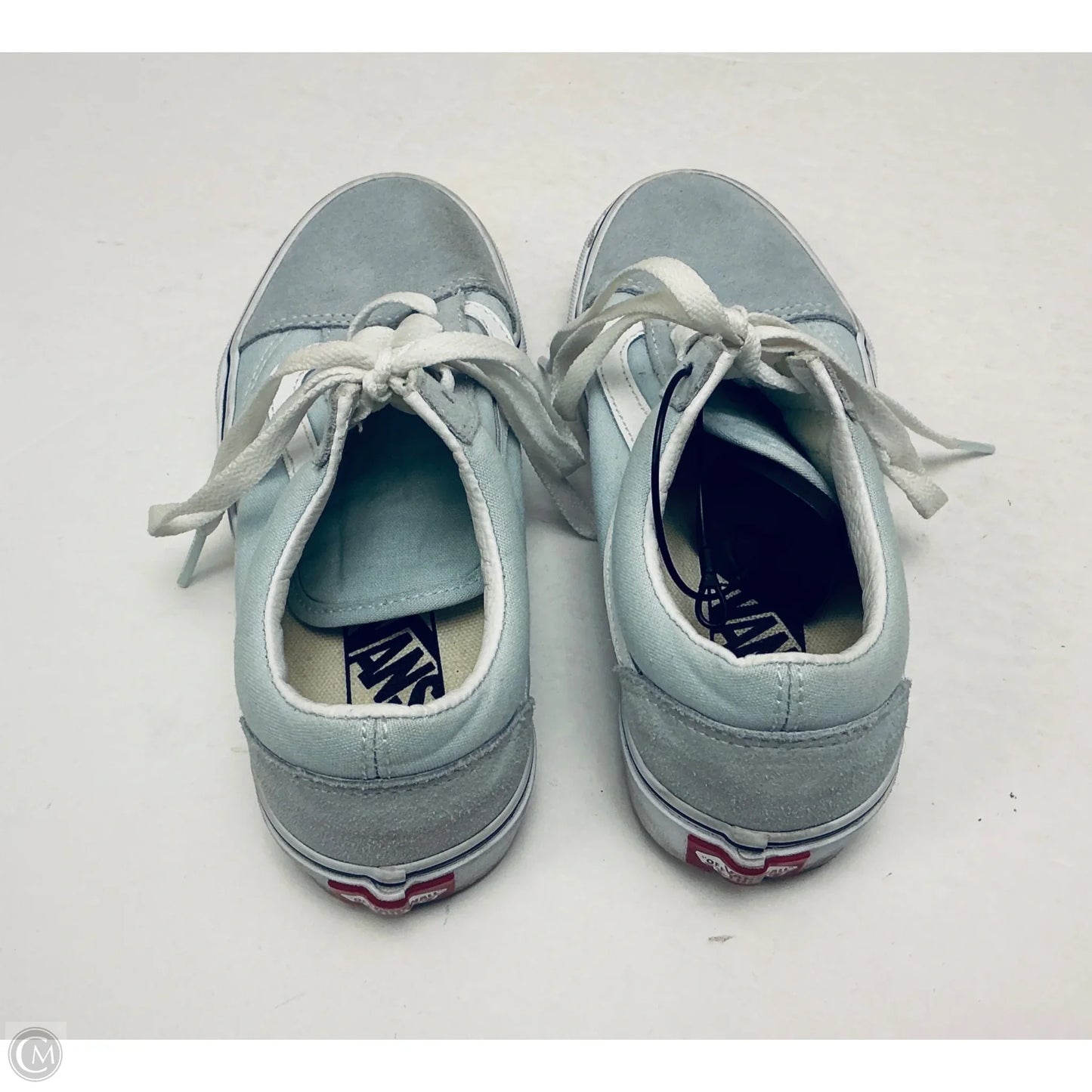 Shoes Flats By Vans In Blue, Size: 6