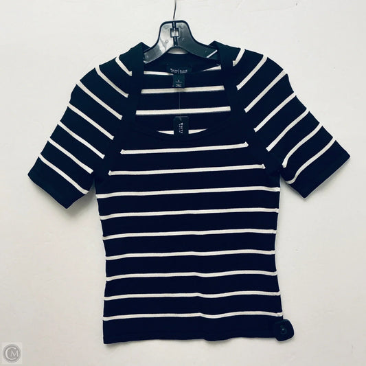 Top Short Sleeve By White House Black Market In Striped Pattern, Size: S