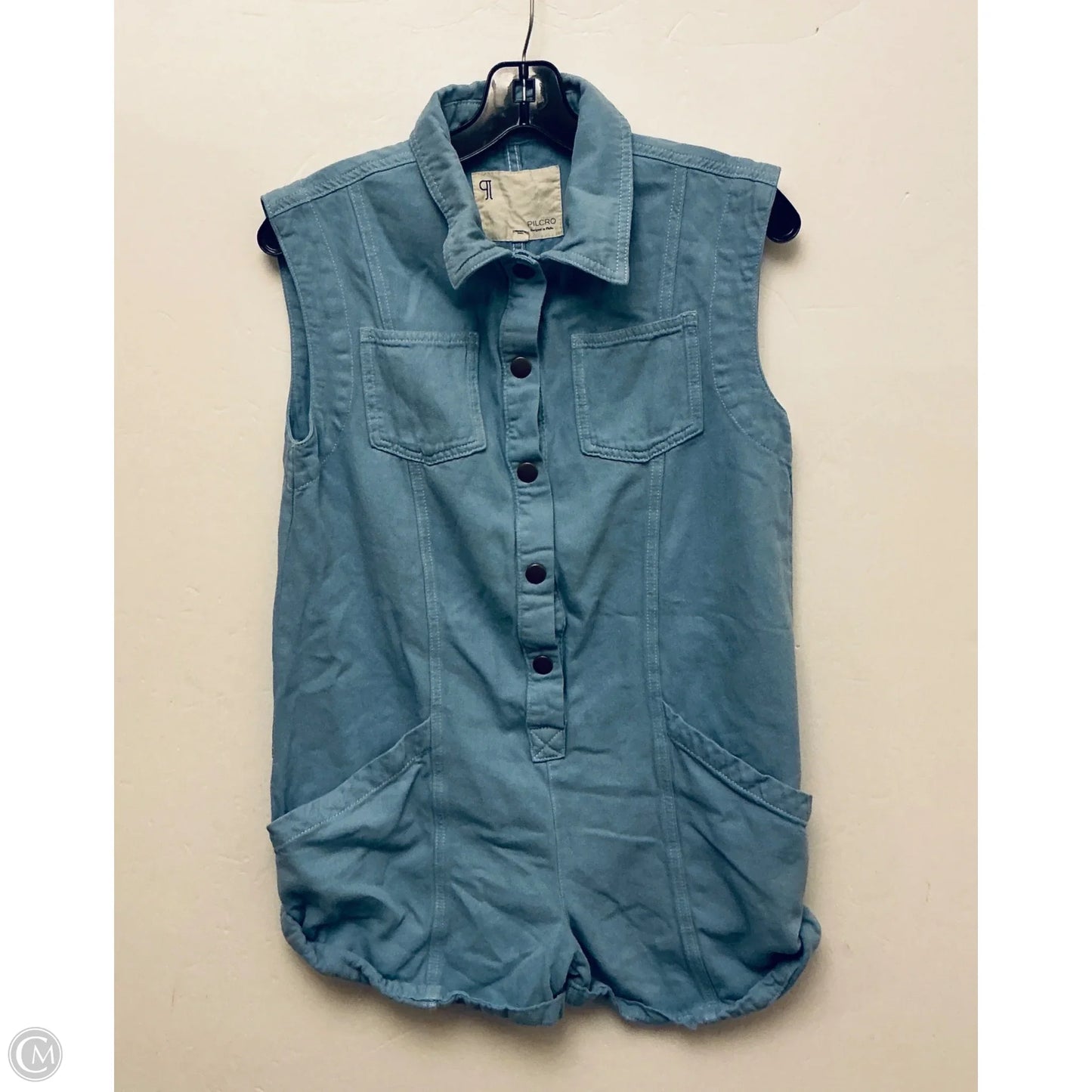 Romper By Pilcro In Blue, Size: Xs