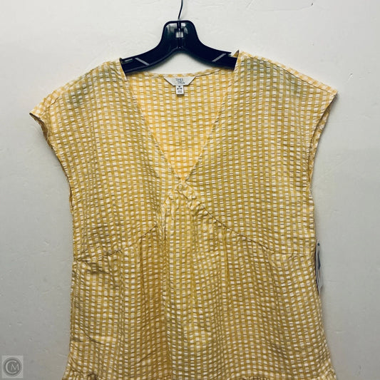 Dress Casual Short By Time And Tru In Yellow, Size: M