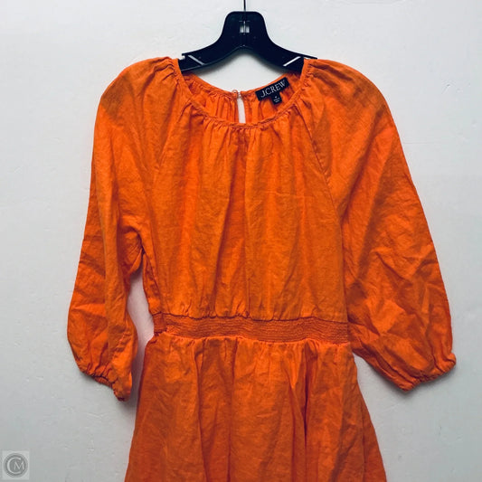 Dress Casual Short By J. Crew In Orange, Size: M