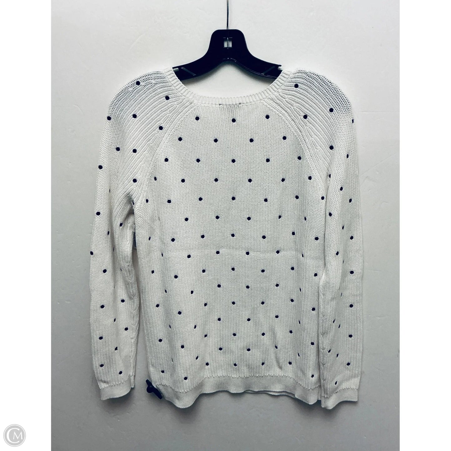 Sweater By Talbots In Polkadot Pattern, Size: M