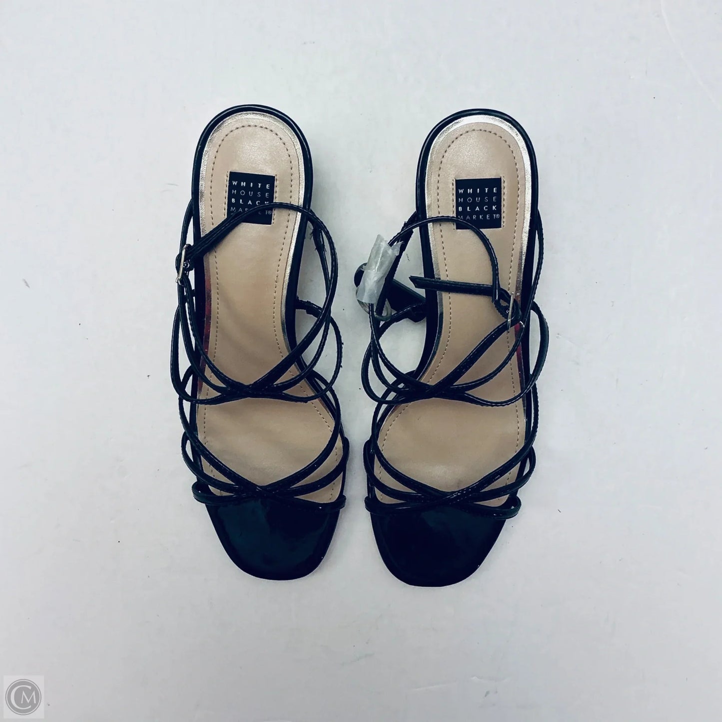 Sandals Heels Block By White House Black Market In Black, Size: 8.5