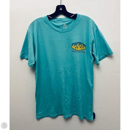 Top Short Sleeve Basic By Cme In Teal, Size: L