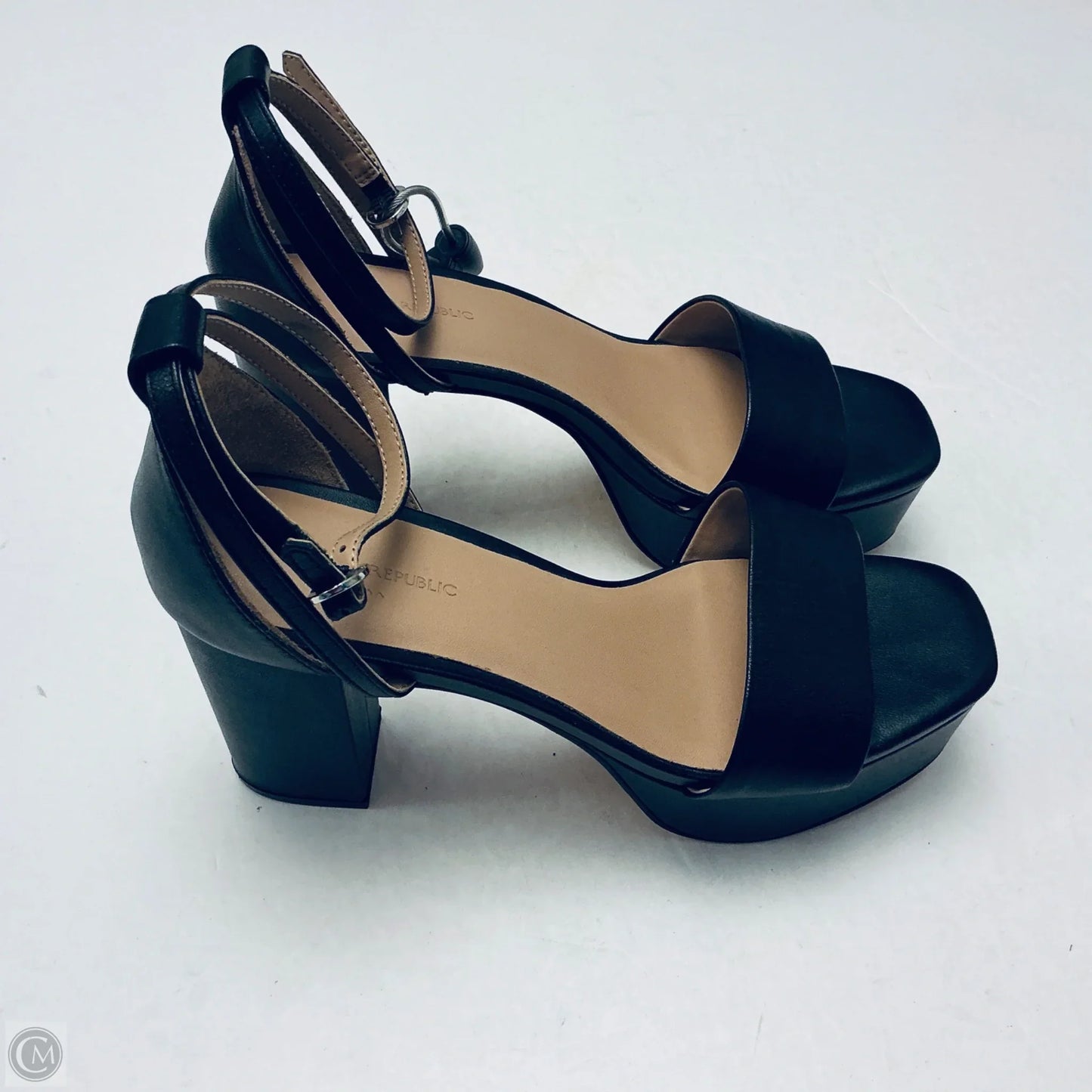 Shoes Heels Platform By Banana Republic In Black, Size: 7