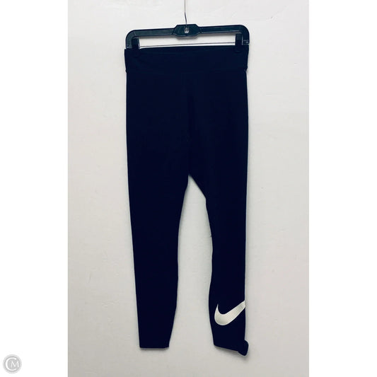 Athletic Leggings By Nike Apparel In Black, Size: M