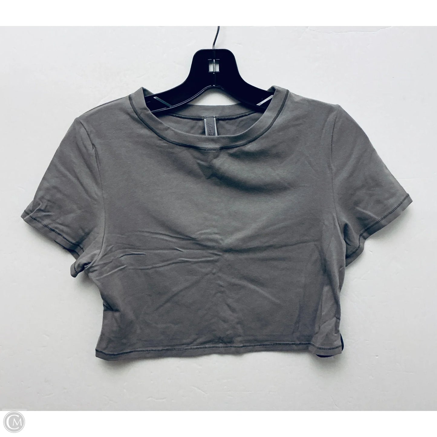 Top Short Sleeve Basic By Skims In Grey, Size: L