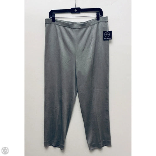 Pants Other By Ming Wang In Silver, Size: Xl